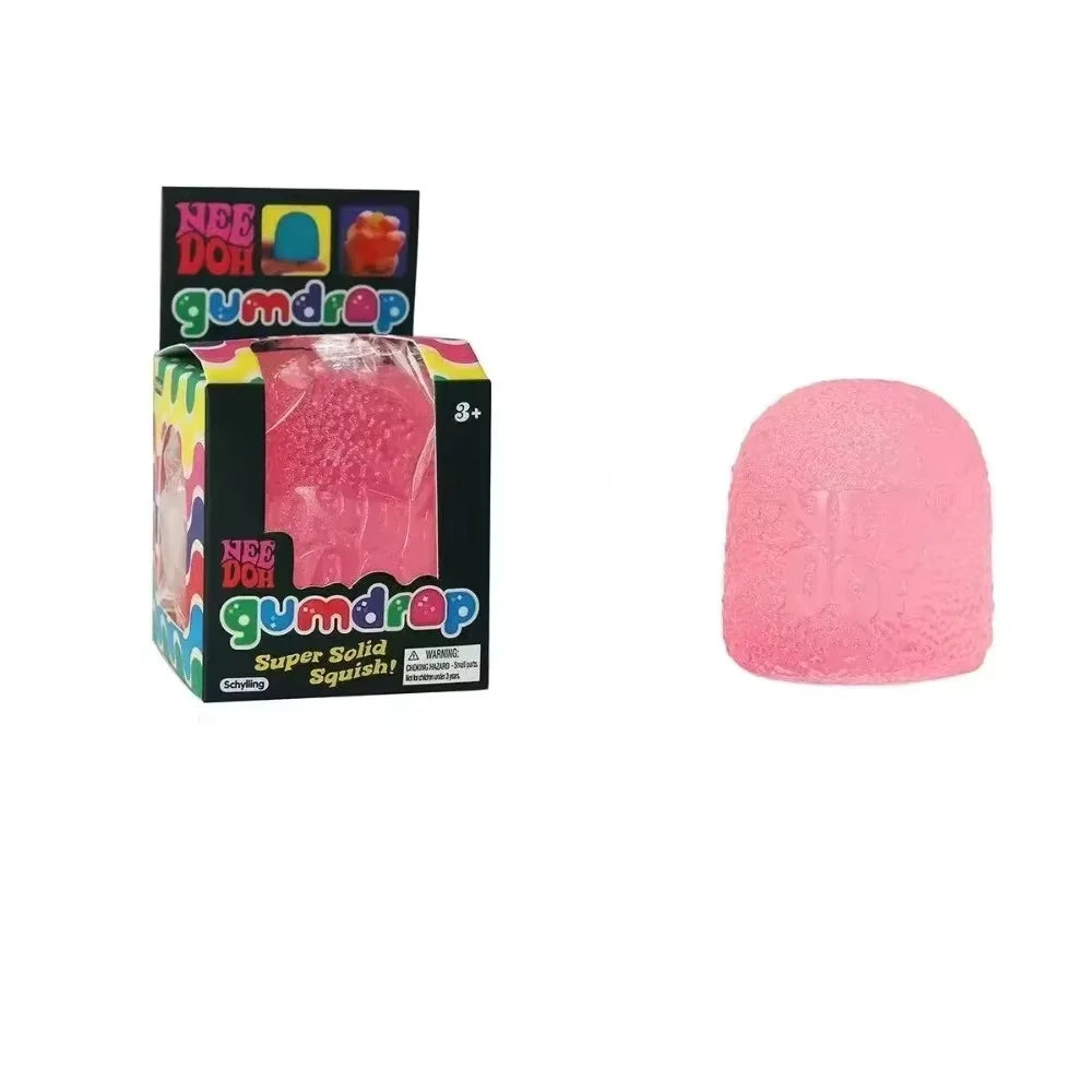 Schylling Mini Candy NeeDoh Gumdrop Brinquedo Sensorial Macio Anti-Stress Bola De Apertar Caixa Surpresa