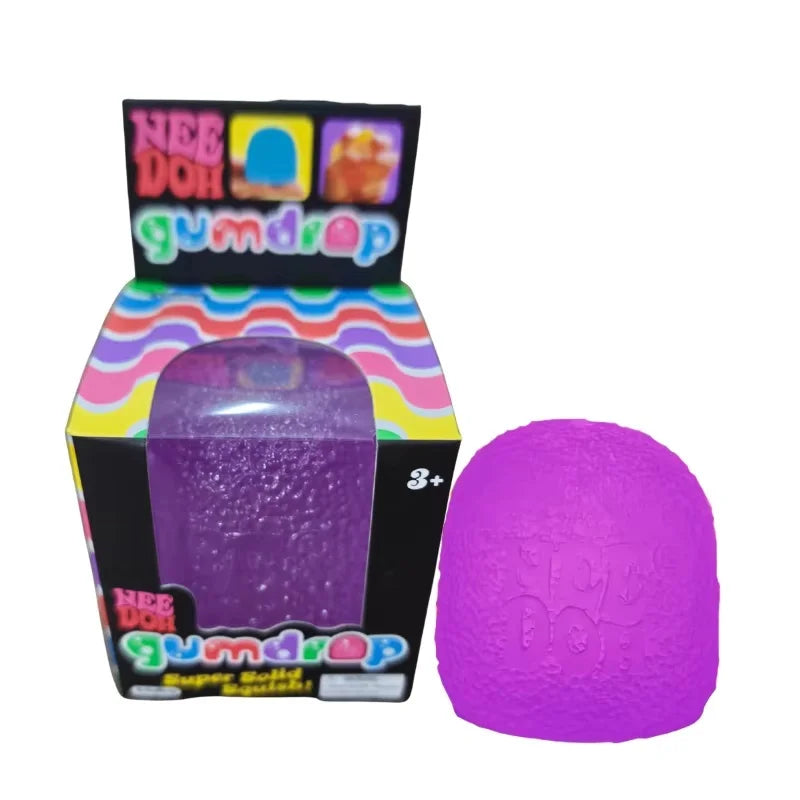Schylling Mini Candy NeeDoh Gumdrop Brinquedo Sensorial Macio Anti-Stress Bola De Apertar Caixa Surpresa