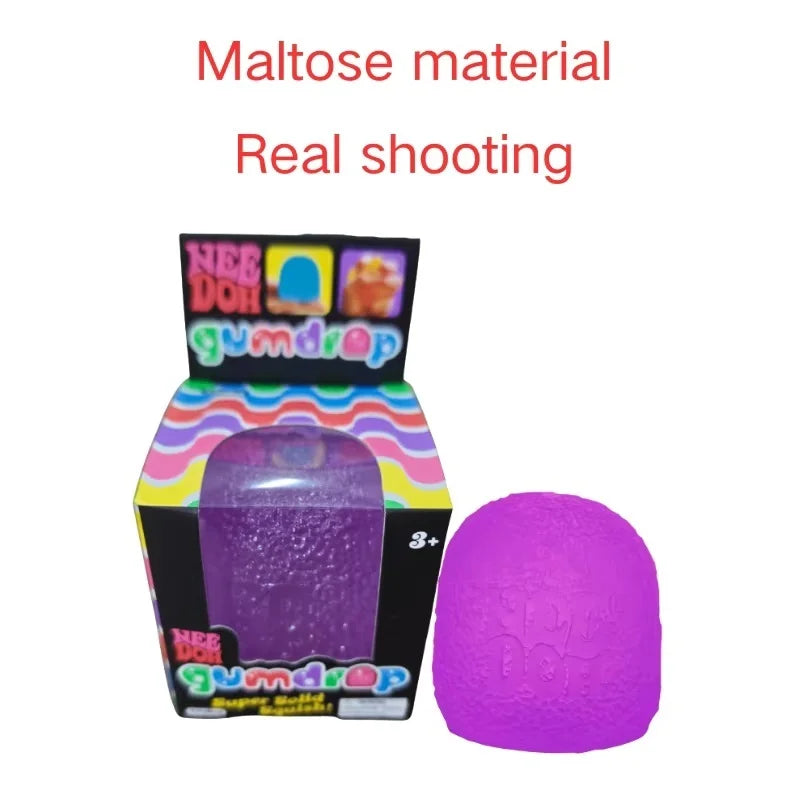 Schylling Mini Candy NeeDoh Gumdrop Brinquedo Sensorial Macio Anti-Stress Bola De Apertar Caixa Surpresa