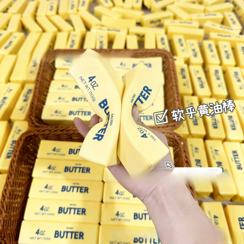 Strawberry Butter Squishy Super Soft Food Squishy Toys Stress Relief Moist Squeeze Fidget Toy Butter Stick Chocolate Squish Toy